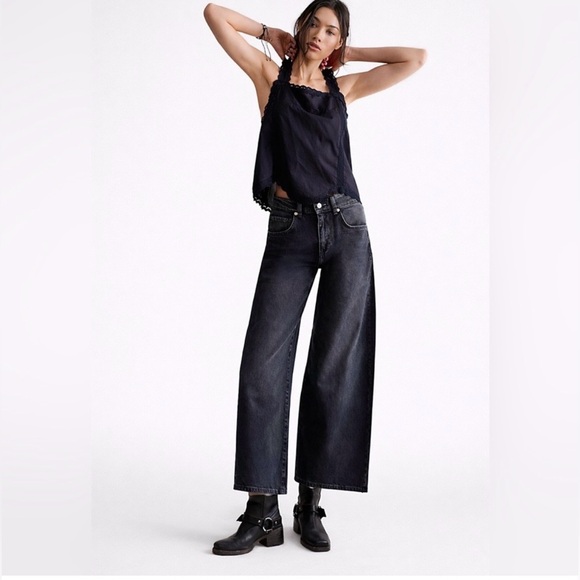 Free People Denim - Free People We the Free Misha Barrel Wide Leg Jeans